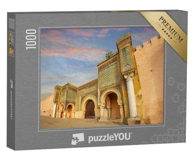 Puzzle 1000 Teile „Toranlage des Bab El-Mansour, Marokko“