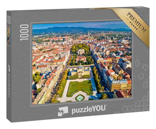 Puzzle 1000 Teile „Historisches Stadtzentrum von Zagreb, Kroatien“