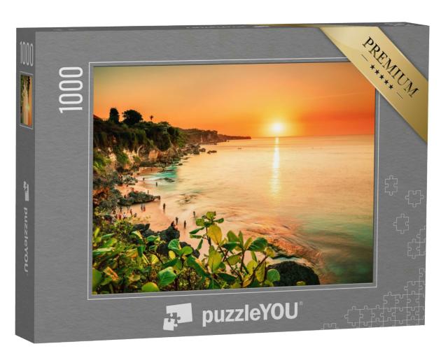 Puzzle 1000 Teile „Paradies in den Tropen, Pantai Strand Bali, Indonesien“