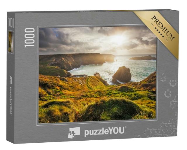 Puzzle 1000 Teile „Wilde Natur an der Mullion Cove, Cornwall, England“