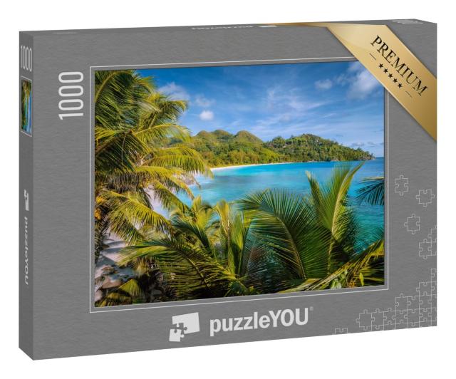 Puzzle 1000 Teile „Exotisches Strandparadies auf der Insel Mahe, Seychellen“