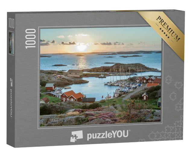 Puzzle 1000 Teile „Fischereihafen der schwedischen Schären, Insel Ramsoe“