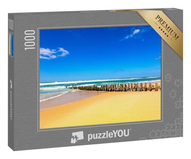 Puzzle 1000 Teile „Wunderschöner Blick auf den Strand von Seignosse, Frankreich“