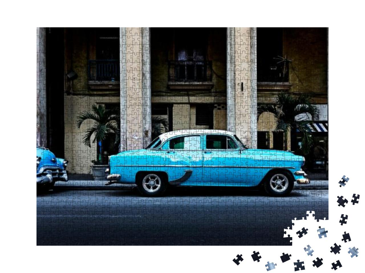 Puzzle 1000 Teile „Oldtimer in Havanna, Hauptstadt von Kuba“