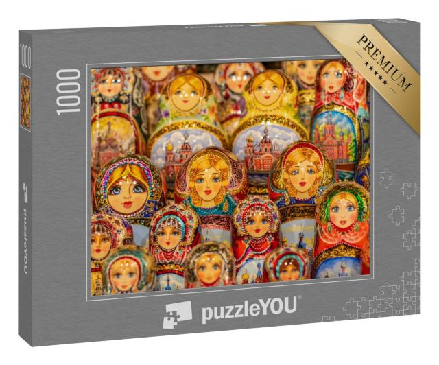 Puzzle 1000 Teile „Matroschka-Puppen, Russland“