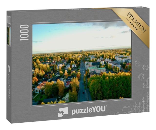 Puzzle 1000 Teile „Stimmungsvolle Herbstaufnahme, Korso Vantaa, Finnland“