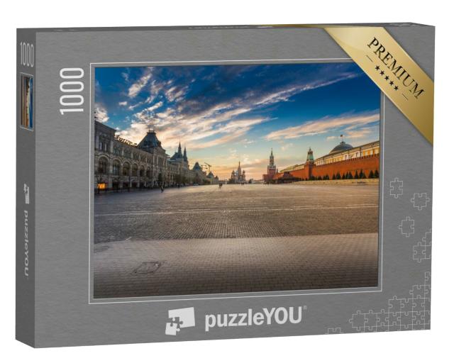 Puzzle 1000 Teile „Moskau, Russland: Roter Platz mit Blick auf die Basilius-Kathedrale“