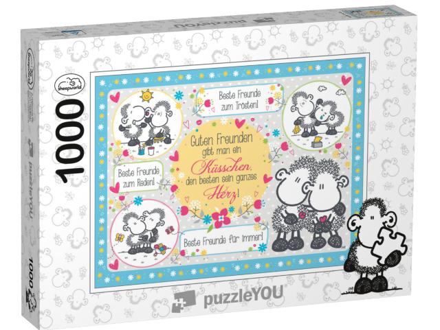 Puzzle 1000 Teile „Beste Freunde für immer“