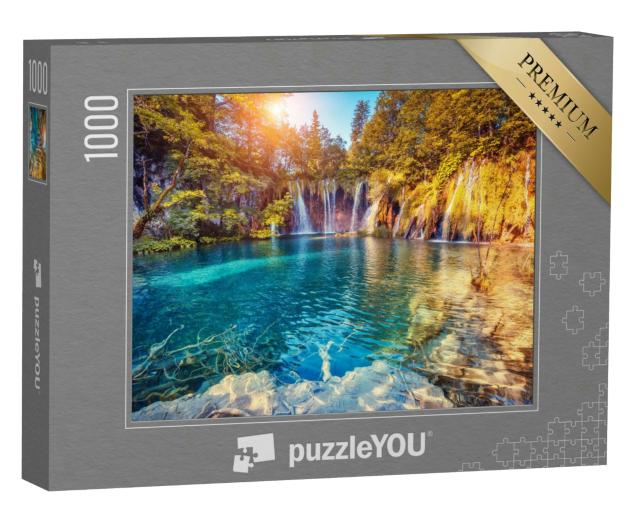 Puzzle 1000 Teile „Nationalpark Plitvicer Seen, Kroatien“