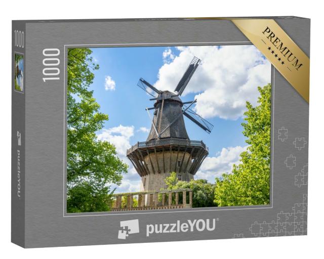 Puzzle 1000 Teile „Windmühle vom Park Sanssouci, Potsdam, Deutschland“