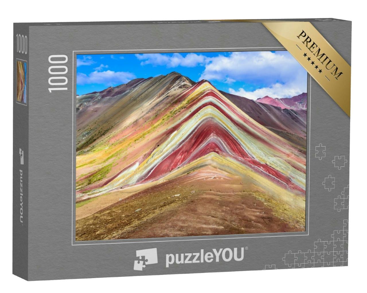 Puzzle 1000 Teile „Regenbogenberg Vinicunca, Peru“