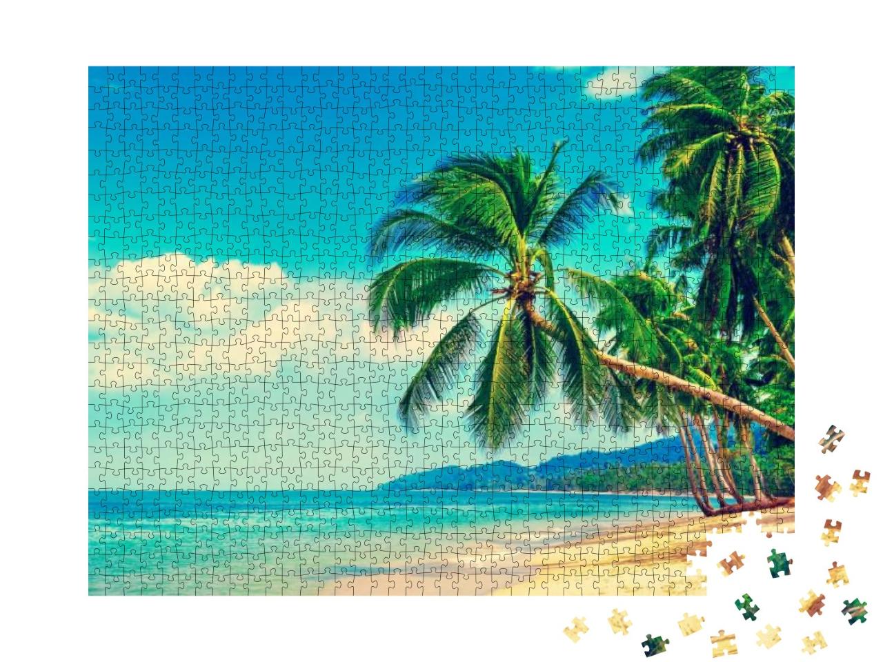 Puzzle 1000 Teile „Tropisches Strandparadies“