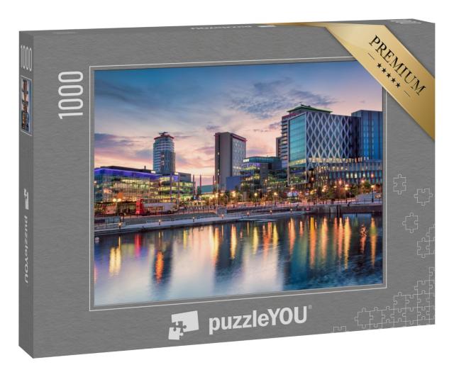Puzzle 1000 Teile „Media City an den Salford Quays, Manchester“
