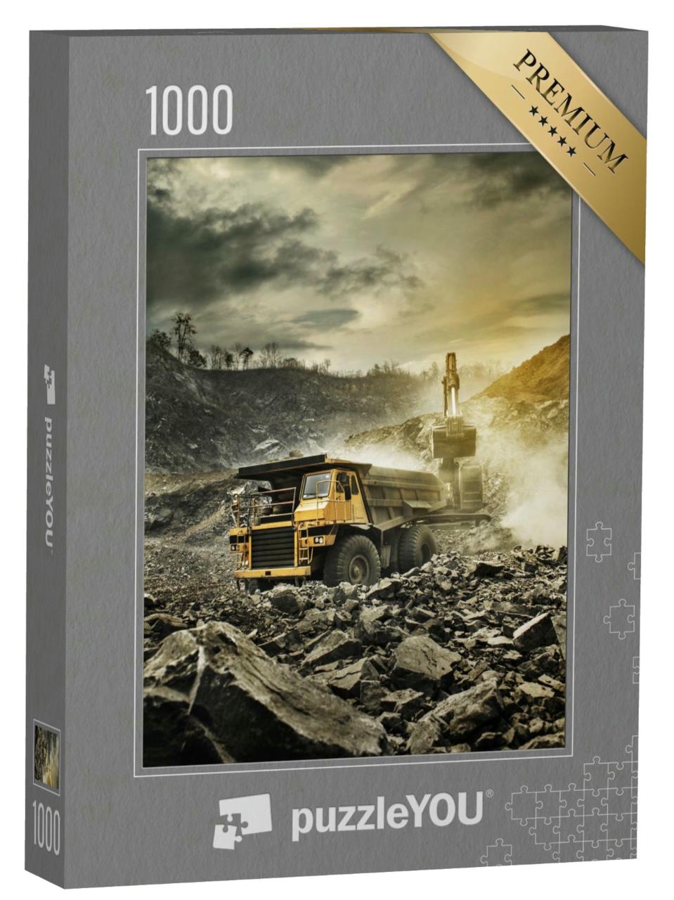 Puzzle 1000 Teile „Bergbau-Kipplaster“