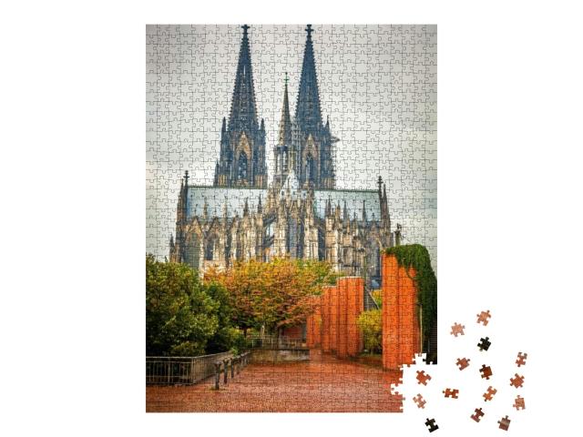 Puzzle 1000 Teile „Blick auf den Kölner Dom“