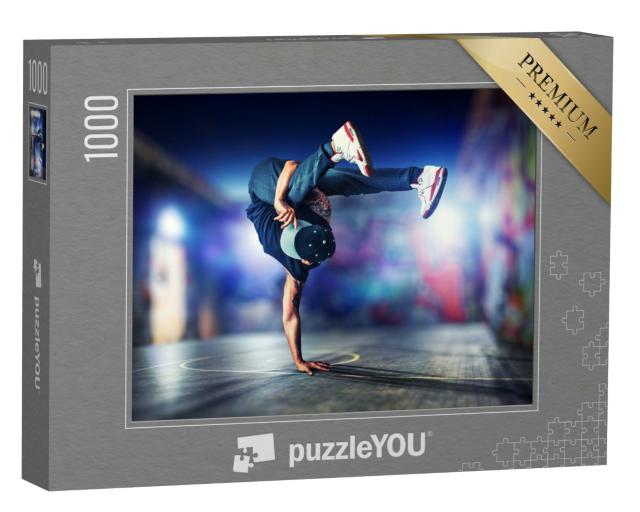 Puzzle 1000 Teile „Akrobatischer Breakdance, Studioaufnahme“