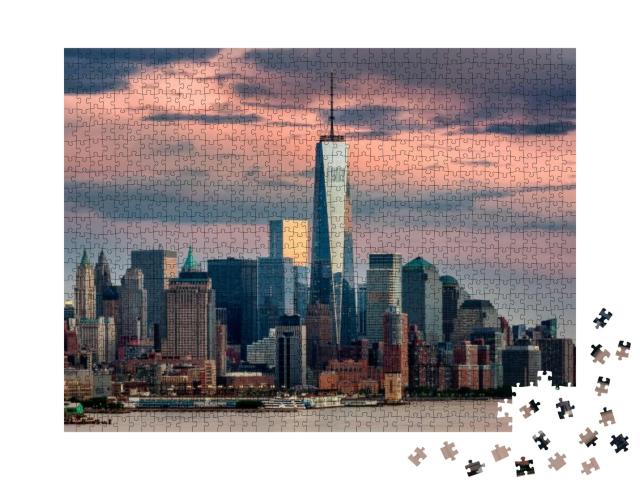 Puzzle 1000 Teile „One World Trade Center in New York City, USA“