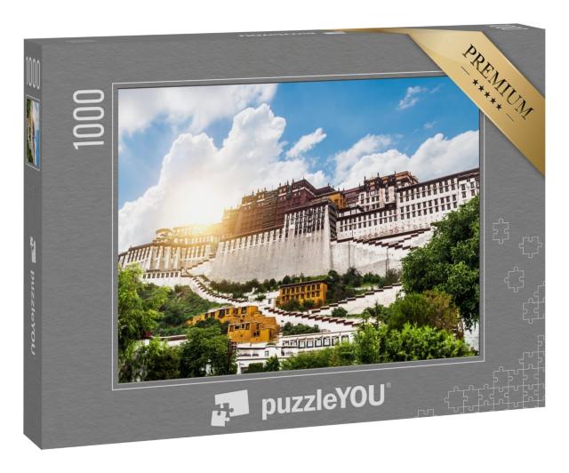 Puzzle 1000 Teile „China Tibet Lhasa Potala-Palast, ehemalige Residenz des Dalai Lama“