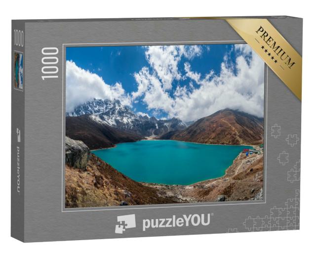Puzzle 1000 Teile „Wunderschöner Gokyo See und das Dorf Gokyo, Nepal“