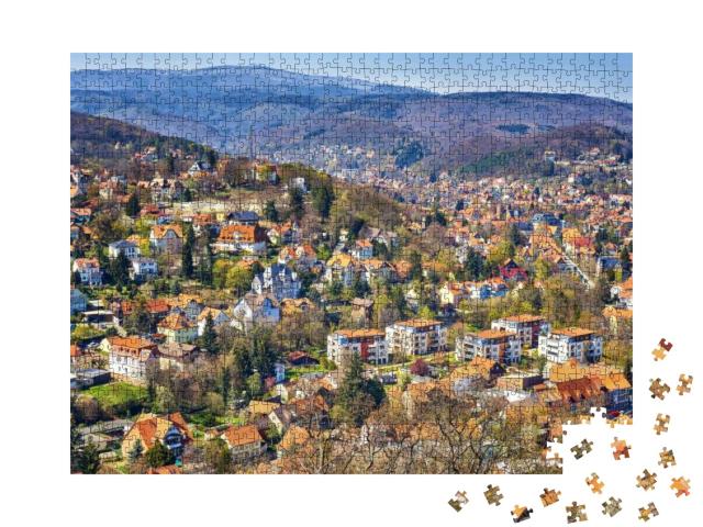 Puzzle 1000 Teile „Malerische Altstadt von Wernigerode, Deutschland“