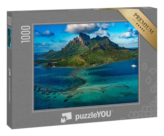 Puzzle 1000 Teile „Bora Bora Luftbild Panorama Landschaft Französisch-Polynesien“