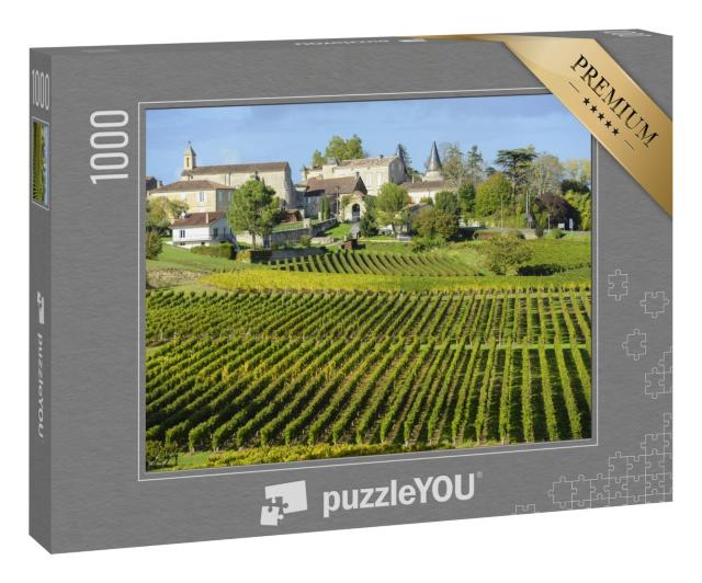 Puzzle 1000 Teile „Weinberge von Saint Emilion, Bordeaux, Frankreich“
