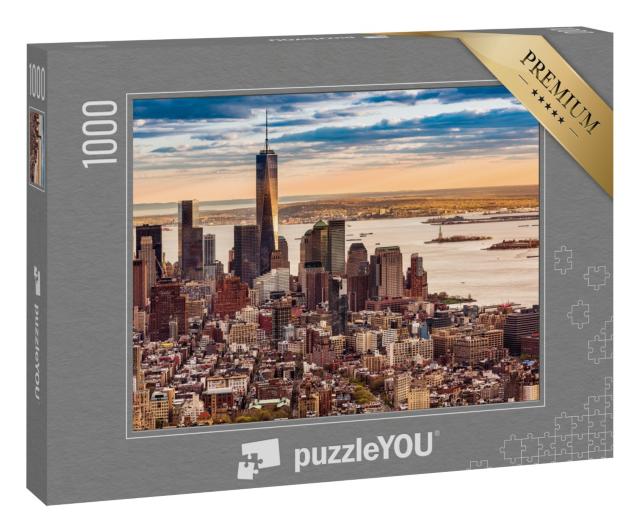 Puzzle 1000 Teile „Lower Manhattan bei Sonnenuntergang“
