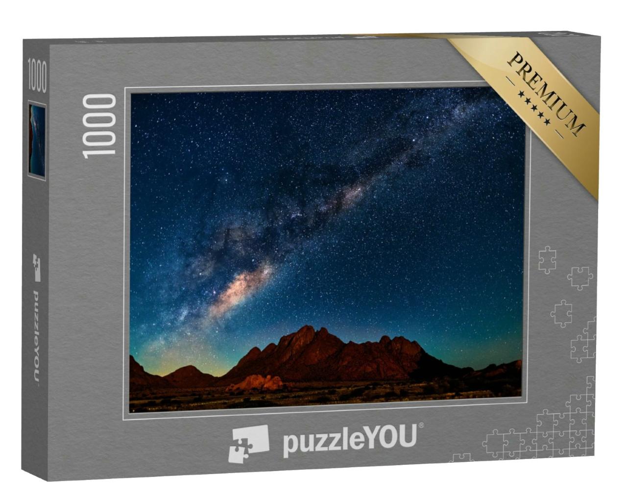 Puzzle 1000 Teile „Nachtlandschaft mit der Milchstraße in Namibia“