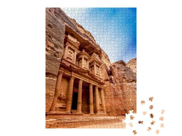 Puzzle 1000 Teile „Die Schatzkammer in Jordanien, Petra“