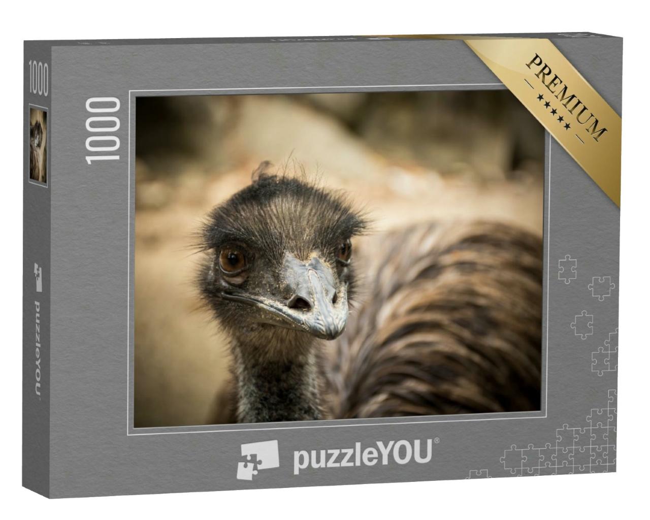 Puzzle 1000 Teile „Emu, sitzend“