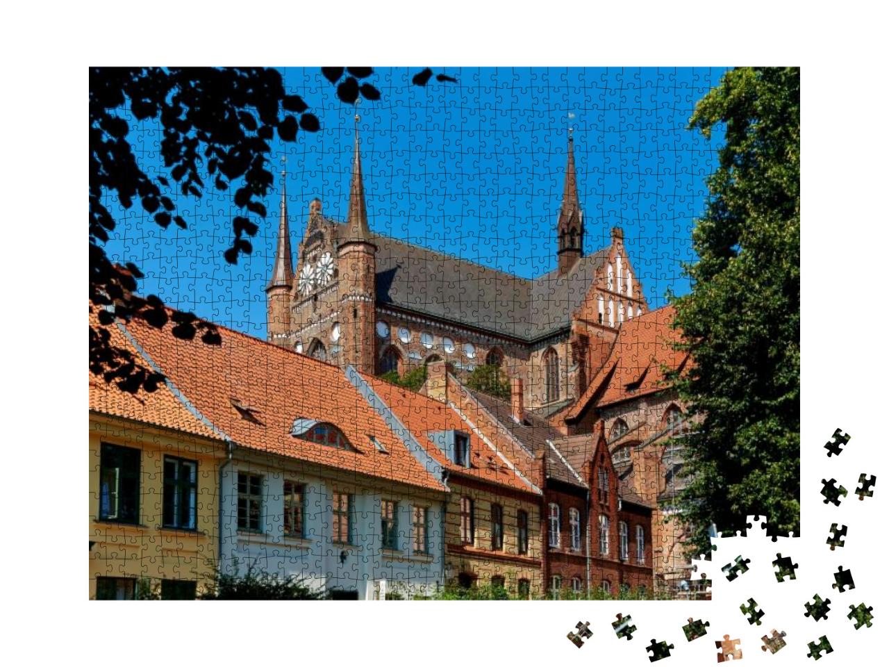 Puzzle 1000 Teile „Welterbe: Altstadt von Wismar“