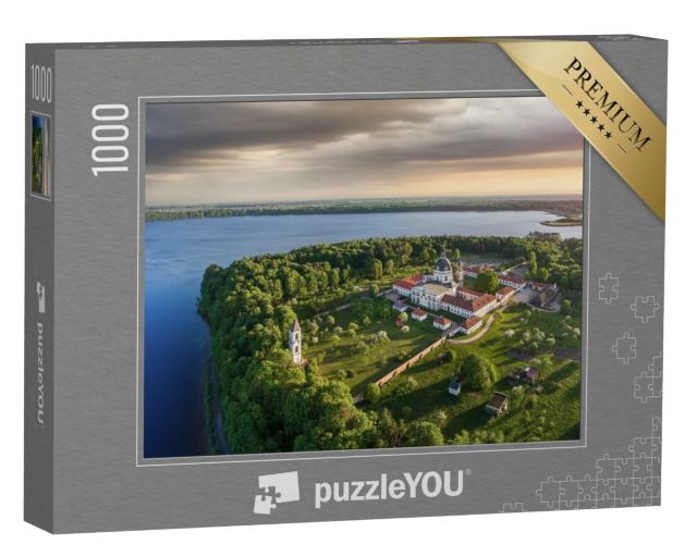 Puzzle 1000 Teile „Luftaufnahem vom Pazaislis-Kloster bei Kaunas, Litauen“