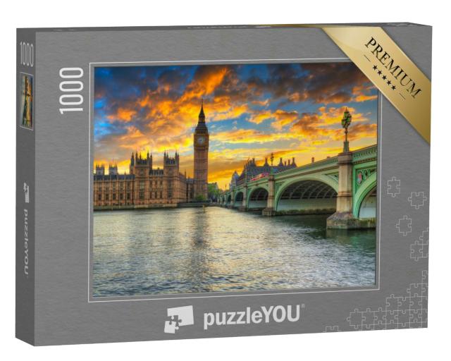 Puzzle 1000 Teile „Big Ben und Westminster Palace, London, UK“
