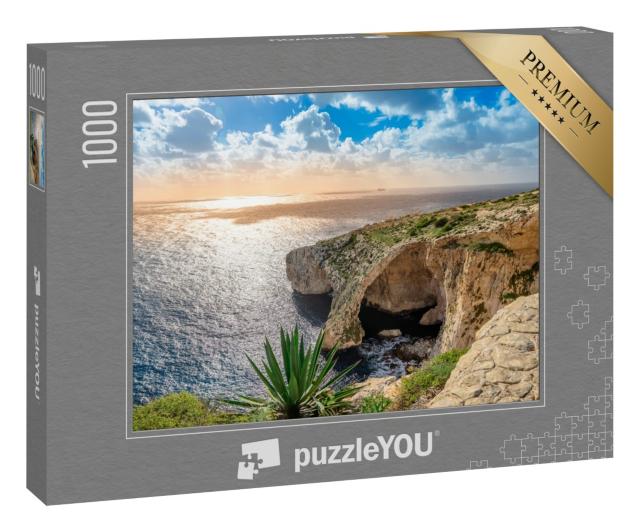 Puzzle 1000 Teile „Blaue Grotte, Malta“