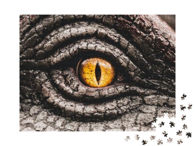 Puzzle 1000 Teile „Nahaufnahme: das Auge der Dinosaurier“