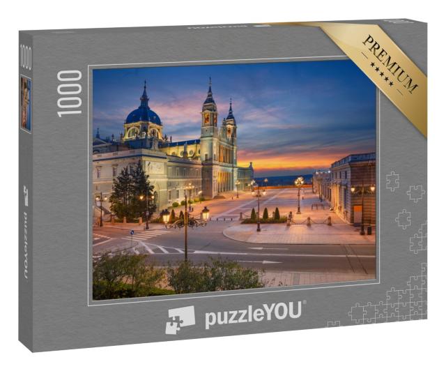 Puzzle 1000 Teile „Santa Maria la Real de La Almudena, Madrid, Spanien“