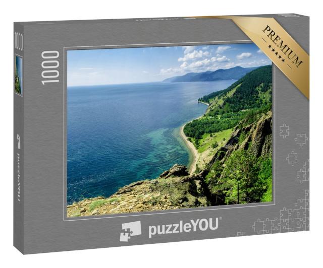 Puzzle 1000 Teile „Blick über den schönen Baikalsee, Russland“