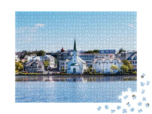 Puzzle 1000 Teile „See-Kai im Stadtzentrum von Rejkavik“