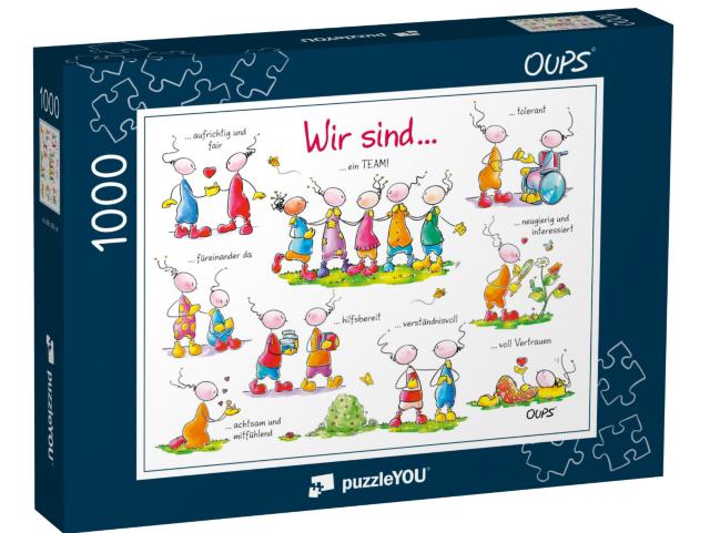 Puzzle 1000 Teile „Oups – Wir sind ein Team“