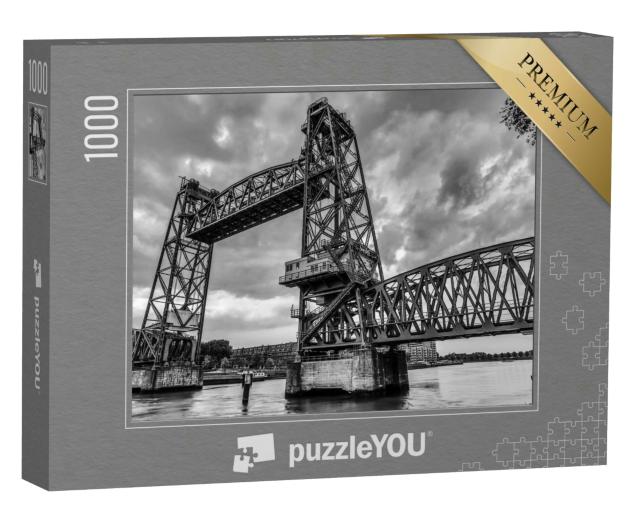 Puzzle 1000 Teile „Hubbrücke Koningshavenbrücke De Hef, Rotterdam“