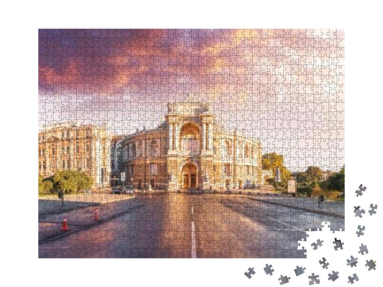 Puzzle 1000 Teile „Panorama von Odessa mit Oper und Theater, Ukraine“
