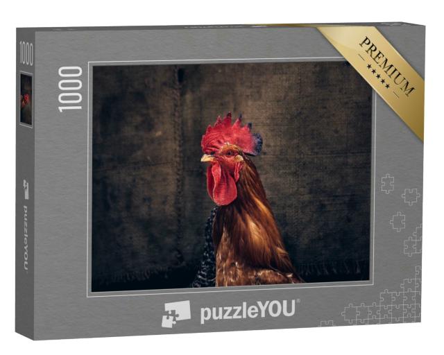Puzzle 1000 Teile „Ein stolzer Hahn“