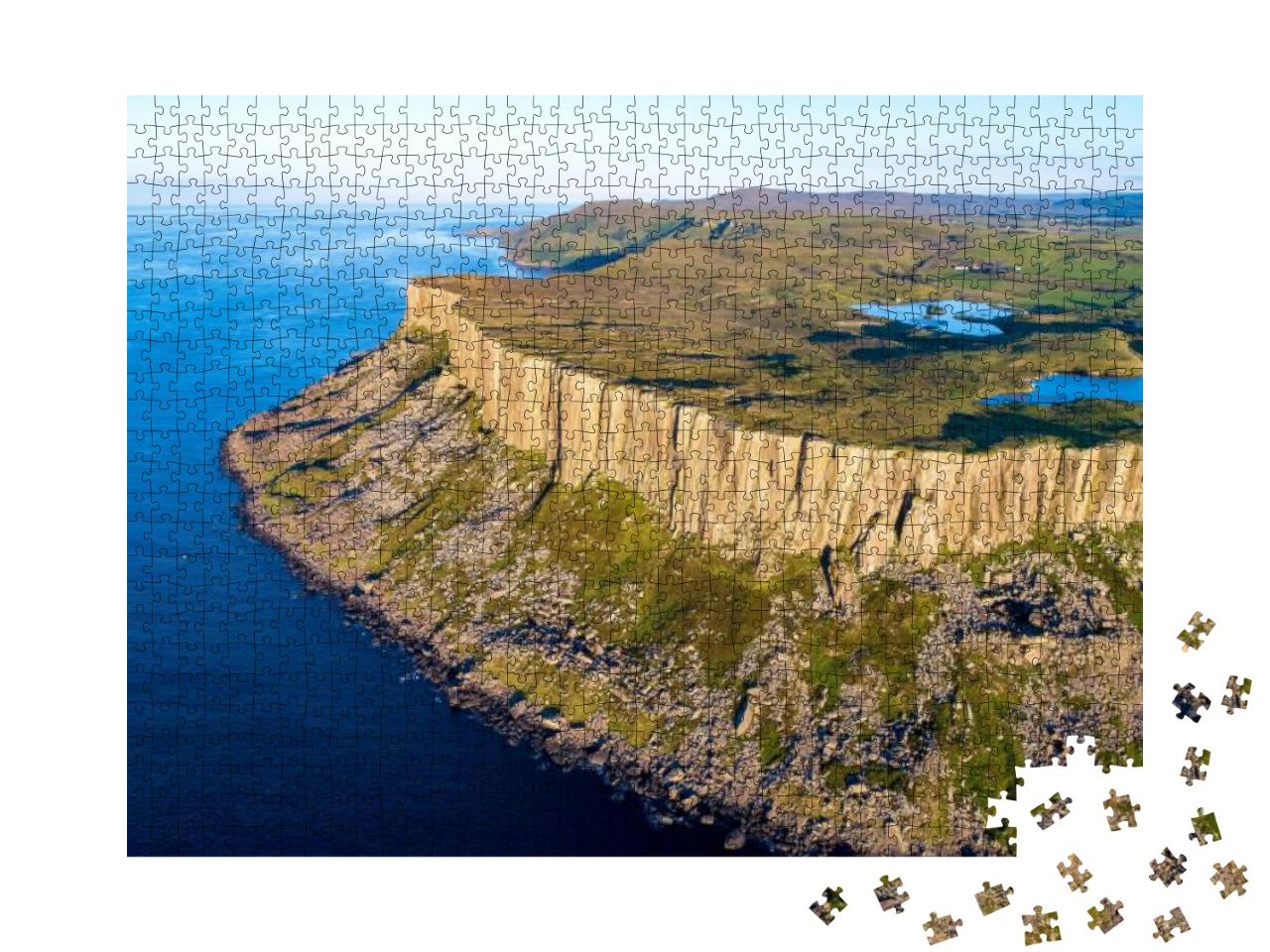 Puzzle 1000 Teile „Vollendet formatierte Fair Head Bergklippe, Nordirland“