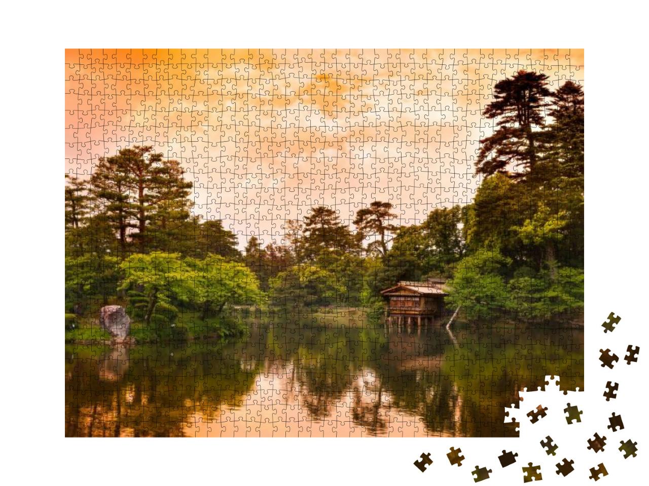 Puzzle 1000 Teile „Kenrokuen-Garten, Kanazawa, Japan“