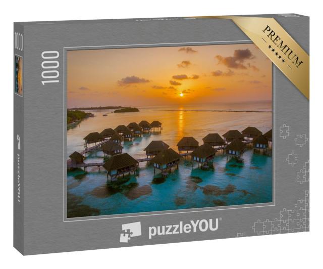 Puzzle 1000 Teile „Paradiesische Abendstimmung, Malediven“
