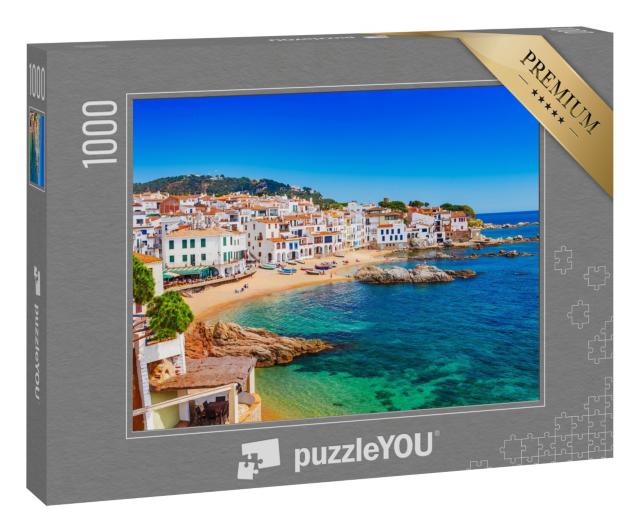 Puzzle 1000 Teile „Calella de Palafrugell, malerisches Fischerdorf an der Costa Brava, Spanien“