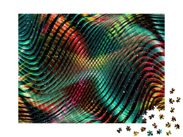 Puzzle 1000 Teile „Digital gemaltes abstraktes Design“