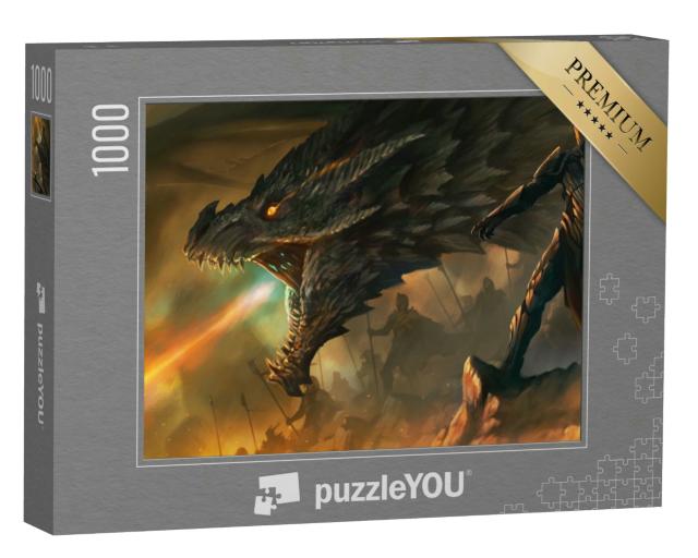Puzzle 1000 Teile „Digitale Kunst: Der Meister der Drachen“