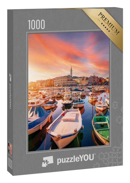Puzzle 1000 Teile „Gemütliche und ruhige Stadt Rovinj, Istrien, Kroatien“