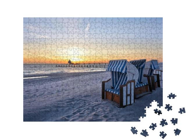 Puzzle 500 Teile „Strand des Ostseebades Zingst“